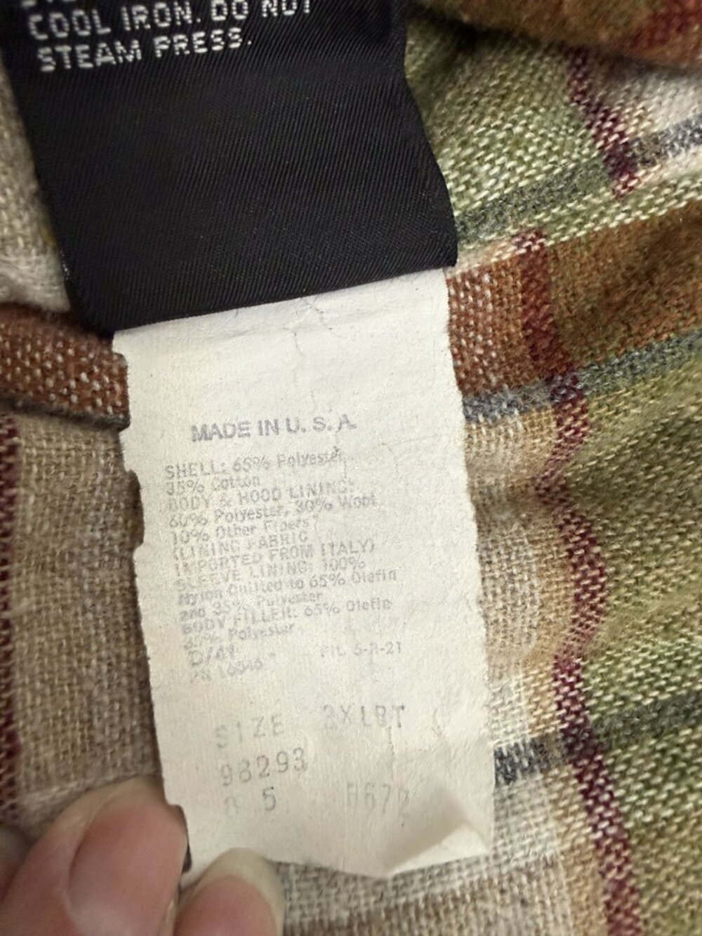 Fieldmaster Big & Tall 3XL Storm-Plus II Jacket With 3M Thinsulate Lining Gray P - Picture 5 of 8